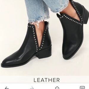 Studded Black Steve Madden Boots